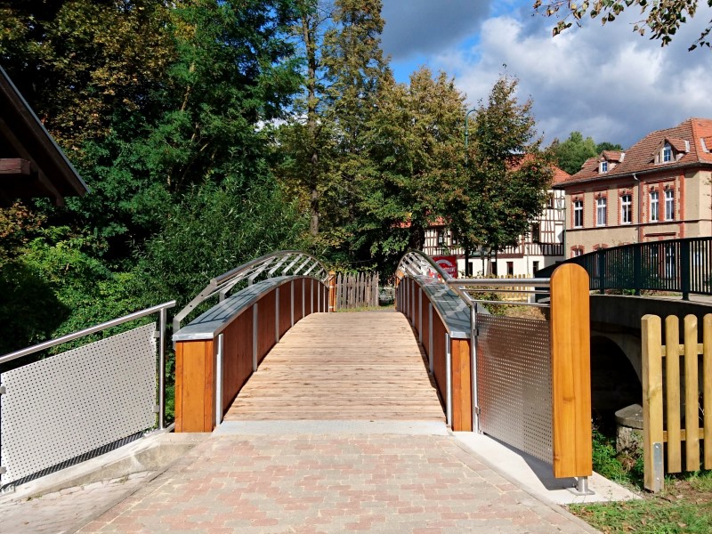 Пешеходный мост «Tröbnitz»